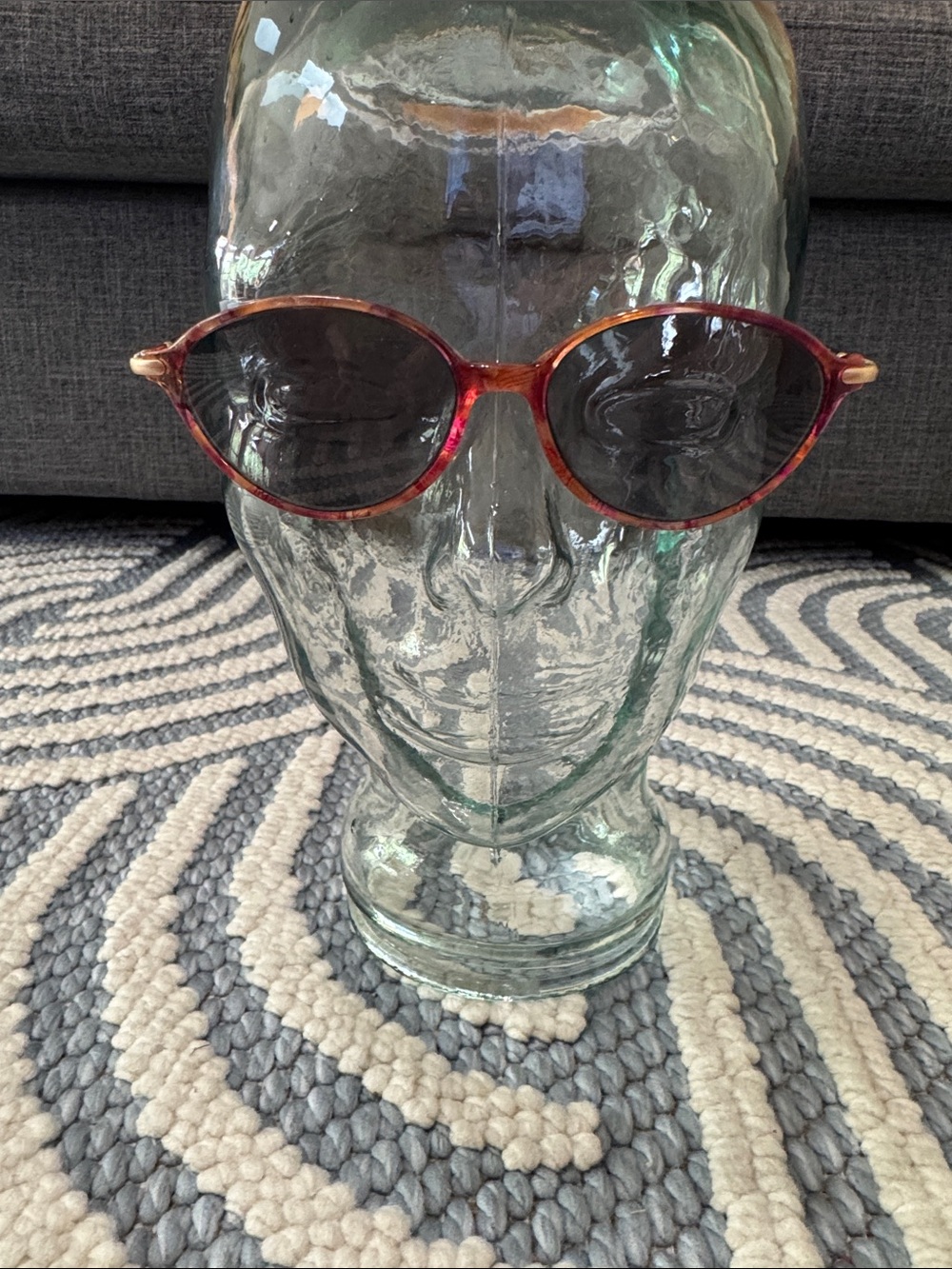 Vintage 90s Made in France Oval Tortoise Eyeglass Frames